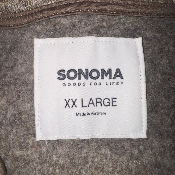 Sonoma Gray Full Zip Sweater Jacket men’s size XXL - Picture 7 of 7